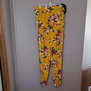 Floral Yellow Jumpsuit